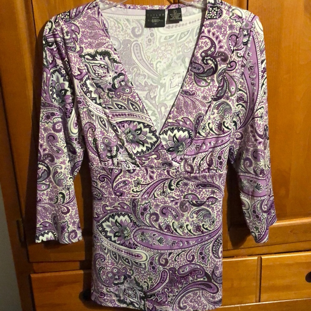 Tie back paisley Blouse